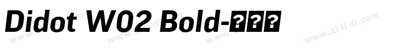 Didot W02 Bold字体转换